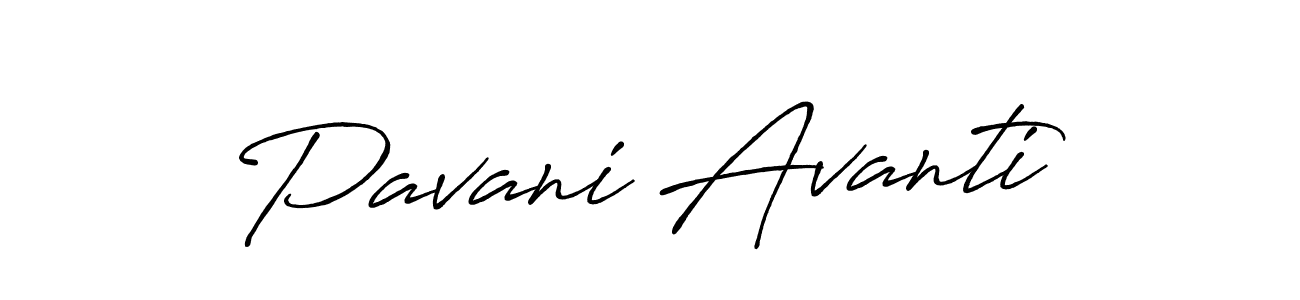 Make a beautiful signature design for name Pavani Avanti. With this signature (Antro_Vectra_Bolder) style, you can create a handwritten signature for free. Pavani Avanti signature style 7 images and pictures png
