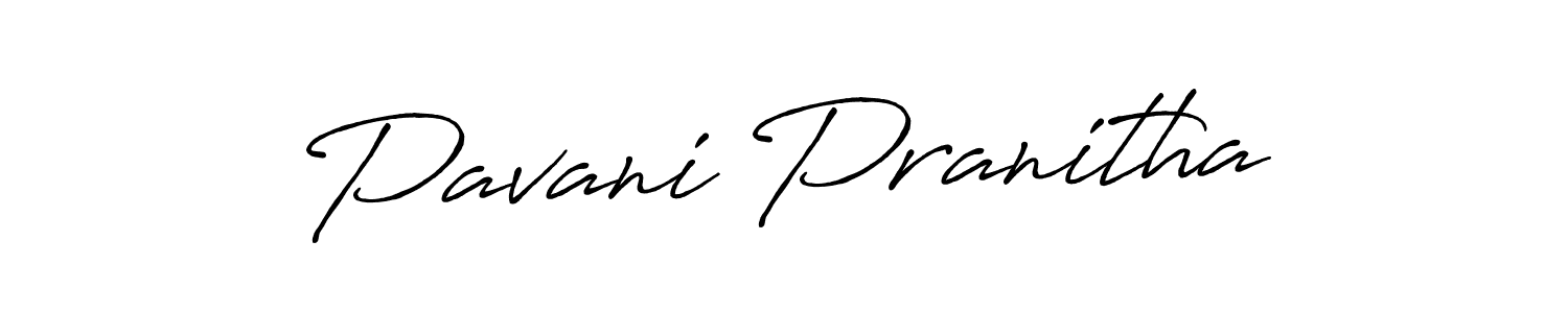 Design your own signature with our free online signature maker. With this signature software, you can create a handwritten (Antro_Vectra_Bolder) signature for name Pavani Pranitha. Pavani Pranitha signature style 7 images and pictures png