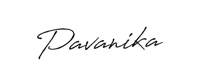 How to make Pavanika name signature. Use Antro_Vectra_Bolder style for creating short signs online. This is the latest handwritten sign. Pavanika signature style 7 images and pictures png