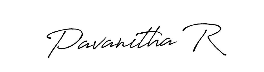 Create a beautiful signature design for name Pavanitha R. With this signature (Antro_Vectra_Bolder) fonts, you can make a handwritten signature for free. Pavanitha R signature style 7 images and pictures png