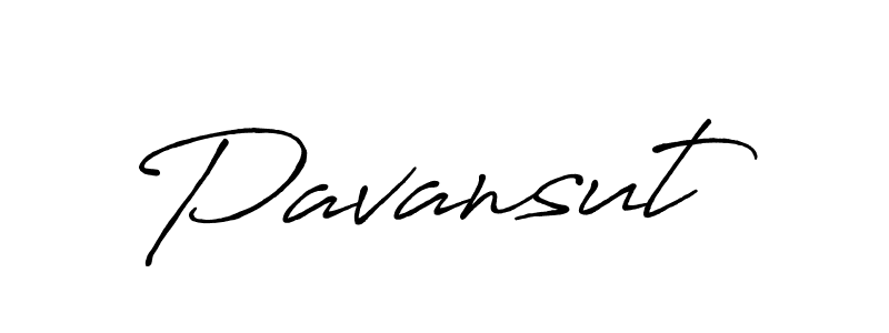 You should practise on your own different ways (Antro_Vectra_Bolder) to write your name (Pavansut) in signature. don't let someone else do it for you. Pavansut signature style 7 images and pictures png