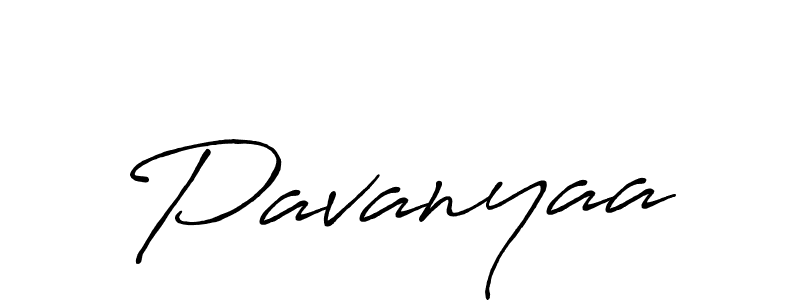 Design your own signature with our free online signature maker. With this signature software, you can create a handwritten (Antro_Vectra_Bolder) signature for name Pavanyaa. Pavanyaa signature style 7 images and pictures png