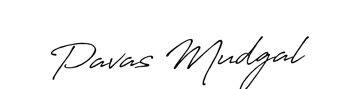 Pavas Mudgal stylish signature style. Best Handwritten Sign (Antro_Vectra_Bolder) for my name. Handwritten Signature Collection Ideas for my name Pavas Mudgal. Pavas Mudgal signature style 7 images and pictures png