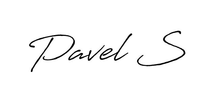 Design your own signature with our free online signature maker. With this signature software, you can create a handwritten (Antro_Vectra_Bolder) signature for name Pavel S. Pavel S signature style 7 images and pictures png