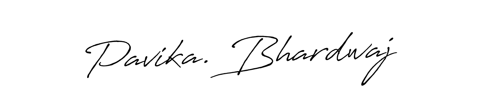 Create a beautiful signature design for name Pavika. Bhardwaj. With this signature (Antro_Vectra_Bolder) fonts, you can make a handwritten signature for free. Pavika. Bhardwaj signature style 7 images and pictures png