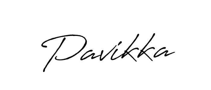 Make a beautiful signature design for name Pavikka. With this signature (Antro_Vectra_Bolder) style, you can create a handwritten signature for free. Pavikka signature style 7 images and pictures png