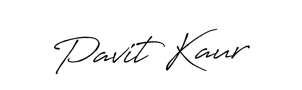 Create a beautiful signature design for name Pavit Kaur. With this signature (Antro_Vectra_Bolder) fonts, you can make a handwritten signature for free. Pavit Kaur signature style 7 images and pictures png