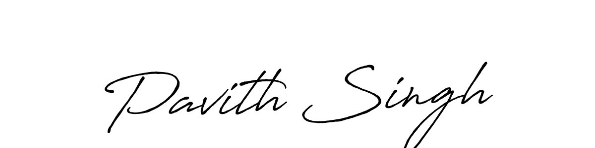 Design your own signature with our free online signature maker. With this signature software, you can create a handwritten (Antro_Vectra_Bolder) signature for name Pavith Singh. Pavith Singh signature style 7 images and pictures png