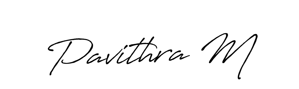 Also we have Pavithra M name is the best signature style. Create professional handwritten signature collection using Antro_Vectra_Bolder autograph style. Pavithra M signature style 7 images and pictures png