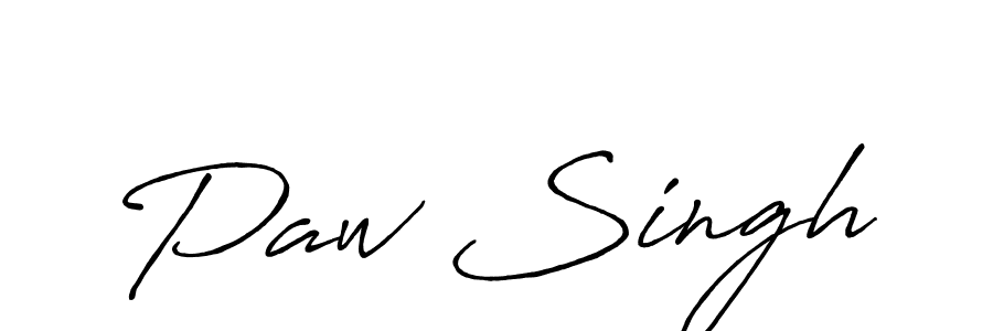 Paw Singh stylish signature style. Best Handwritten Sign (Antro_Vectra_Bolder) for my name. Handwritten Signature Collection Ideas for my name Paw Singh. Paw Singh signature style 7 images and pictures png