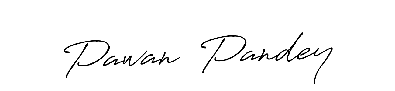 Create a beautiful signature design for name Pawan  Pandey. With this signature (Antro_Vectra_Bolder) fonts, you can make a handwritten signature for free. Pawan  Pandey signature style 7 images and pictures png