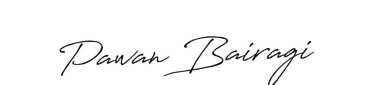 Design your own signature with our free online signature maker. With this signature software, you can create a handwritten (Antro_Vectra_Bolder) signature for name Pawan Bairagi. Pawan Bairagi signature style 7 images and pictures png