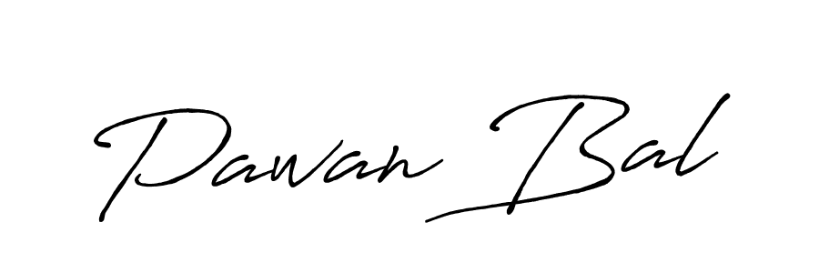 Make a beautiful signature design for name Pawan Bal. With this signature (Antro_Vectra_Bolder) style, you can create a handwritten signature for free. Pawan Bal signature style 7 images and pictures png