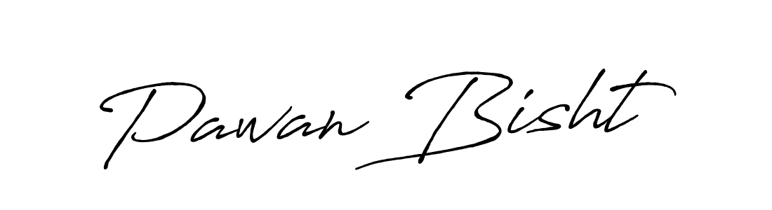 Pawan Bisht stylish signature style. Best Handwritten Sign (Antro_Vectra_Bolder) for my name. Handwritten Signature Collection Ideas for my name Pawan Bisht. Pawan Bisht signature style 7 images and pictures png