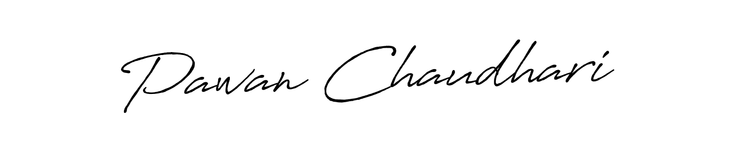 Also we have Pawan Chaudhari name is the best signature style. Create professional handwritten signature collection using Antro_Vectra_Bolder autograph style. Pawan Chaudhari signature style 7 images and pictures png