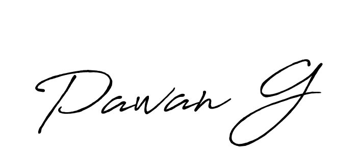 Use a signature maker to create a handwritten signature online. With this signature software, you can design (Antro_Vectra_Bolder) your own signature for name Pawan G. Pawan G signature style 7 images and pictures png