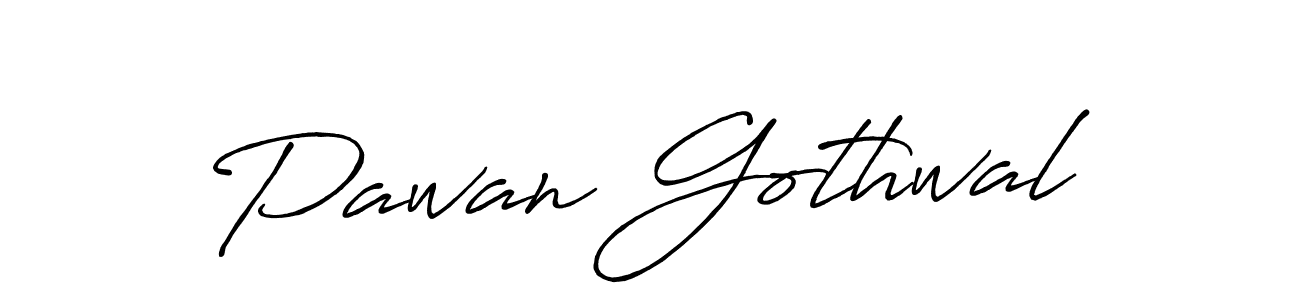 How to make Pawan Gothwal signature? Antro_Vectra_Bolder is a professional autograph style. Create handwritten signature for Pawan Gothwal name. Pawan Gothwal signature style 7 images and pictures png