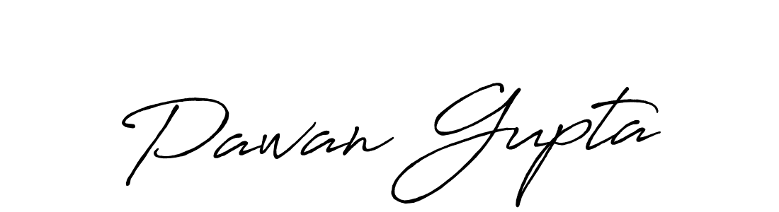 Pawan Gupta stylish signature style. Best Handwritten Sign (Antro_Vectra_Bolder) for my name. Handwritten Signature Collection Ideas for my name Pawan Gupta. Pawan Gupta signature style 7 images and pictures png