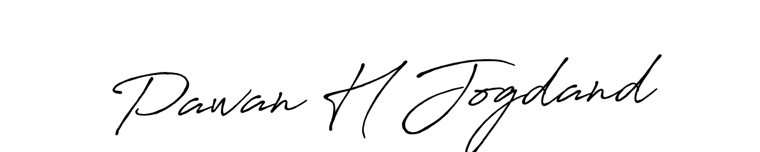 Make a beautiful signature design for name Pawan H Jogdand. With this signature (Antro_Vectra_Bolder) style, you can create a handwritten signature for free. Pawan H Jogdand signature style 7 images and pictures png
