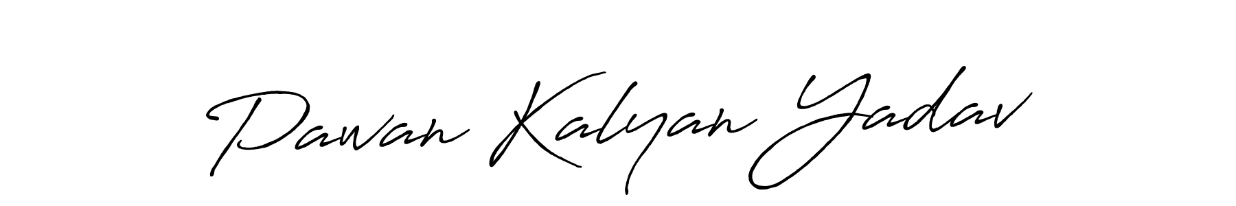 Create a beautiful signature design for name Pawan Kalyan Yadav. With this signature (Antro_Vectra_Bolder) fonts, you can make a handwritten signature for free. Pawan Kalyan Yadav signature style 7 images and pictures png