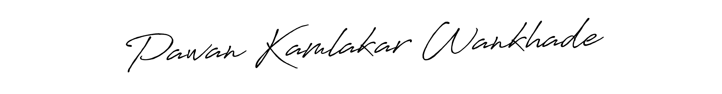 Make a beautiful signature design for name Pawan Kamlakar Wankhade. With this signature (Antro_Vectra_Bolder) style, you can create a handwritten signature for free. Pawan Kamlakar Wankhade signature style 7 images and pictures png