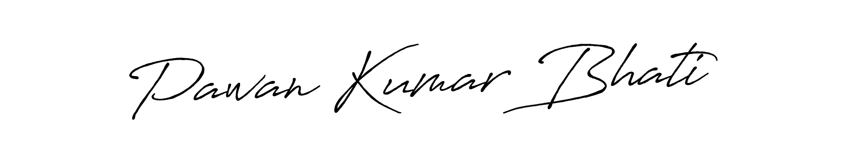 How to make Pawan Kumar Bhati name signature. Use Antro_Vectra_Bolder style for creating short signs online. This is the latest handwritten sign. Pawan Kumar Bhati signature style 7 images and pictures png