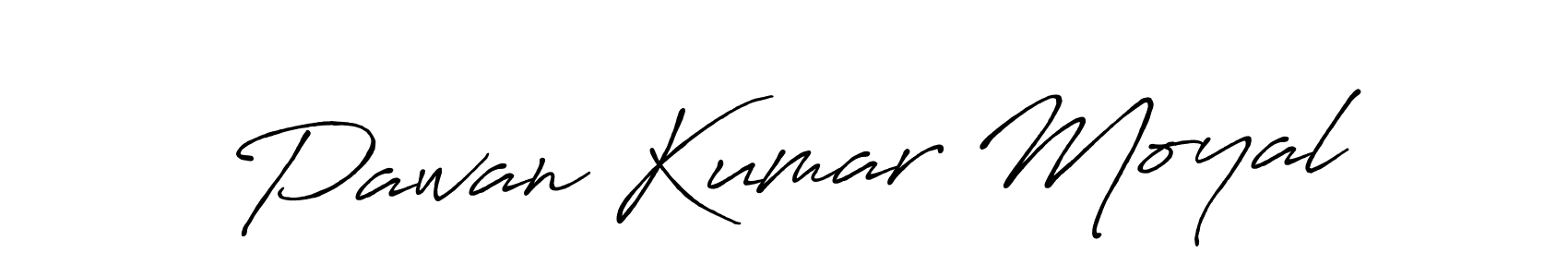 Make a beautiful signature design for name Pawan Kumar Moyal. With this signature (Antro_Vectra_Bolder) style, you can create a handwritten signature for free. Pawan Kumar Moyal signature style 7 images and pictures png
