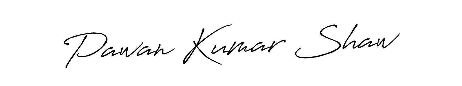 Design your own signature with our free online signature maker. With this signature software, you can create a handwritten (Antro_Vectra_Bolder) signature for name Pawan Kumar Shaw. Pawan Kumar Shaw signature style 7 images and pictures png