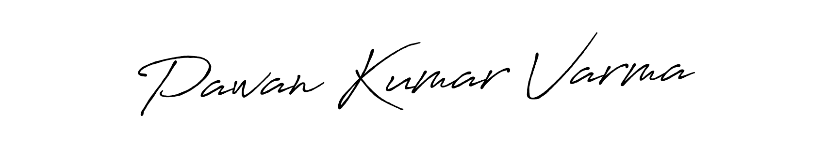 Create a beautiful signature design for name Pawan Kumar Varma. With this signature (Antro_Vectra_Bolder) fonts, you can make a handwritten signature for free. Pawan Kumar Varma signature style 7 images and pictures png
