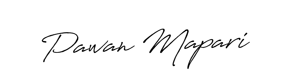 Also You can easily find your signature by using the search form. We will create Pawan Mapari name handwritten signature images for you free of cost using Antro_Vectra_Bolder sign style. Pawan Mapari signature style 7 images and pictures png