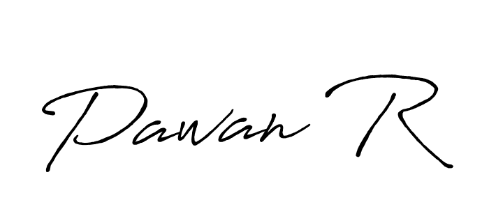 The best way (Antro_Vectra_Bolder) to make a short signature is to pick only two or three words in your name. The name Pawan R include a total of six letters. For converting this name. Pawan R signature style 7 images and pictures png