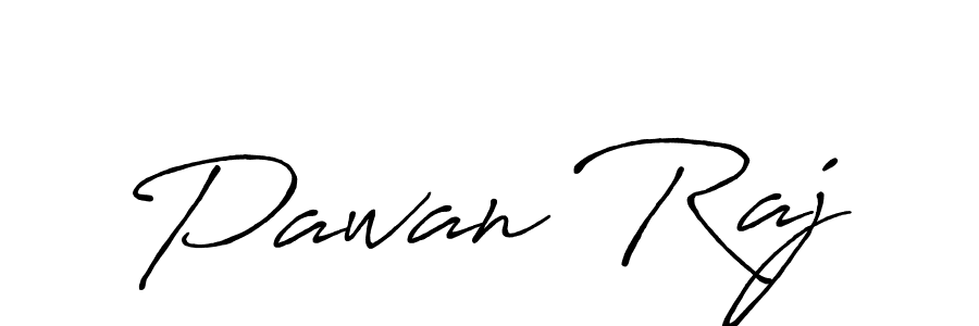 Create a beautiful signature design for name Pawan Raj. With this signature (Antro_Vectra_Bolder) fonts, you can make a handwritten signature for free. Pawan Raj signature style 7 images and pictures png