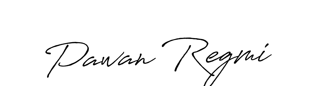 How to make Pawan Regmi name signature. Use Antro_Vectra_Bolder style for creating short signs online. This is the latest handwritten sign. Pawan Regmi signature style 7 images and pictures png