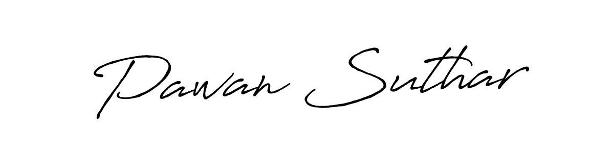 You should practise on your own different ways (Antro_Vectra_Bolder) to write your name (Pawan Suthar) in signature. don't let someone else do it for you. Pawan Suthar signature style 7 images and pictures png