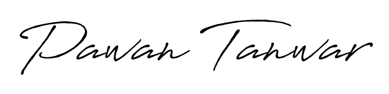 Give your name Pawan Tanwar an exquisite flair with the Antro_Vectra_Bolder script font. Ideal for contracts, resumes, and formal letterheads. Pawan Tanwar signature style 7 images and pictures png