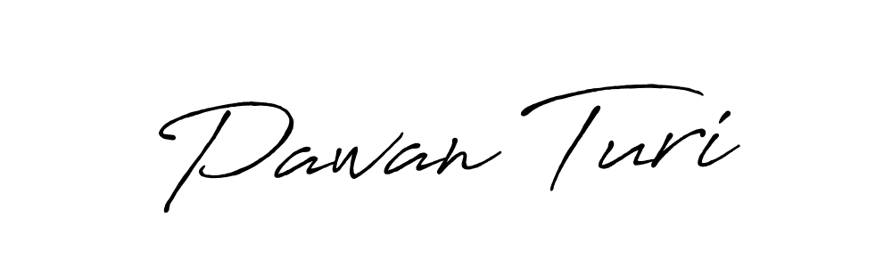 How to make Pawan Turi signature? Antro_Vectra_Bolder is a professional autograph style. Create handwritten signature for Pawan Turi name. Pawan Turi signature style 7 images and pictures png
