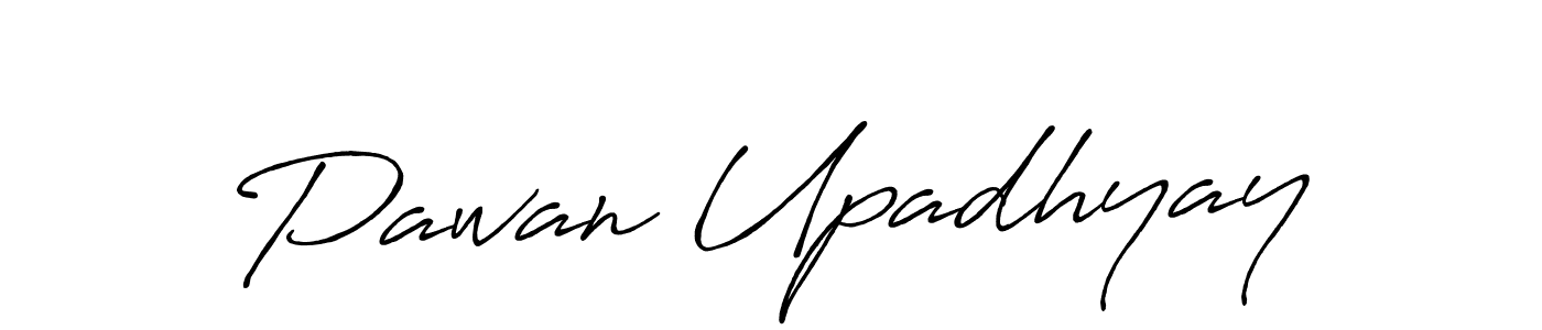 Pawan Upadhyay stylish signature style. Best Handwritten Sign (Antro_Vectra_Bolder) for my name. Handwritten Signature Collection Ideas for my name Pawan Upadhyay. Pawan Upadhyay signature style 7 images and pictures png
