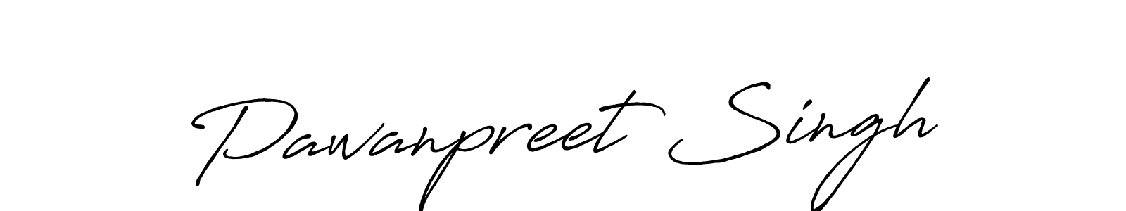 Make a beautiful signature design for name Pawanpreet Singh. With this signature (Antro_Vectra_Bolder) style, you can create a handwritten signature for free. Pawanpreet Singh signature style 7 images and pictures png