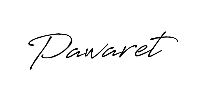 Make a beautiful signature design for name Pawaret. With this signature (Antro_Vectra_Bolder) style, you can create a handwritten signature for free. Pawaret signature style 7 images and pictures png