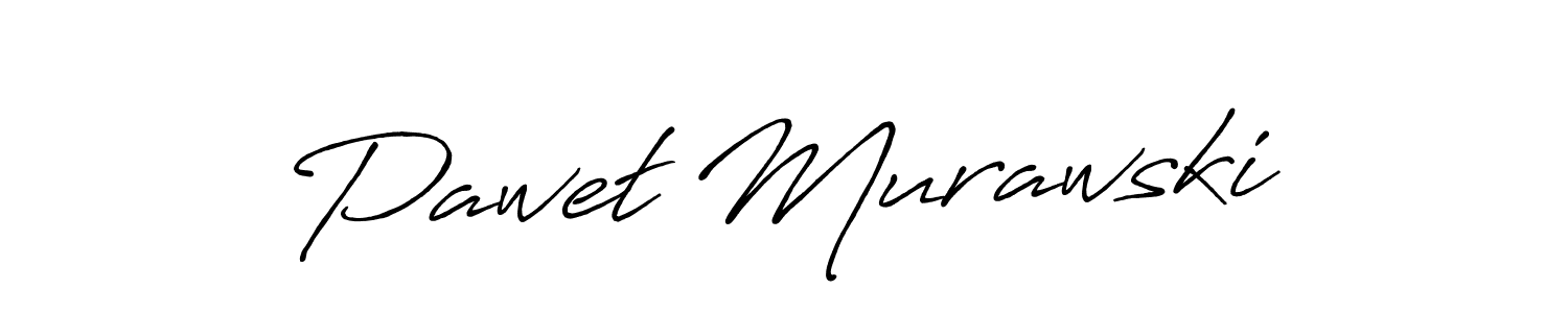 Design your own signature with our free online signature maker. With this signature software, you can create a handwritten (Antro_Vectra_Bolder) signature for name Paweł Murawski. Paweł Murawski signature style 7 images and pictures png