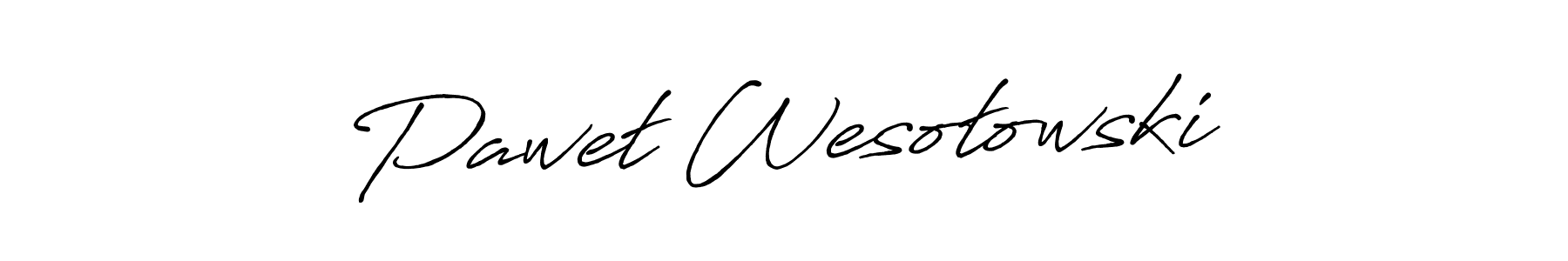 Use a signature maker to create a handwritten signature online. With this signature software, you can design (Antro_Vectra_Bolder) your own signature for name Paweł Wesołowski. Paweł Wesołowski signature style 7 images and pictures png