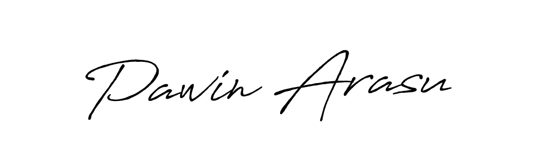 Make a beautiful signature design for name Pawin Arasu. With this signature (Antro_Vectra_Bolder) style, you can create a handwritten signature for free. Pawin Arasu signature style 7 images and pictures png