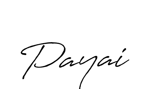 Payai stylish signature style. Best Handwritten Sign (Antro_Vectra_Bolder) for my name. Handwritten Signature Collection Ideas for my name Payai. Payai signature style 7 images and pictures png