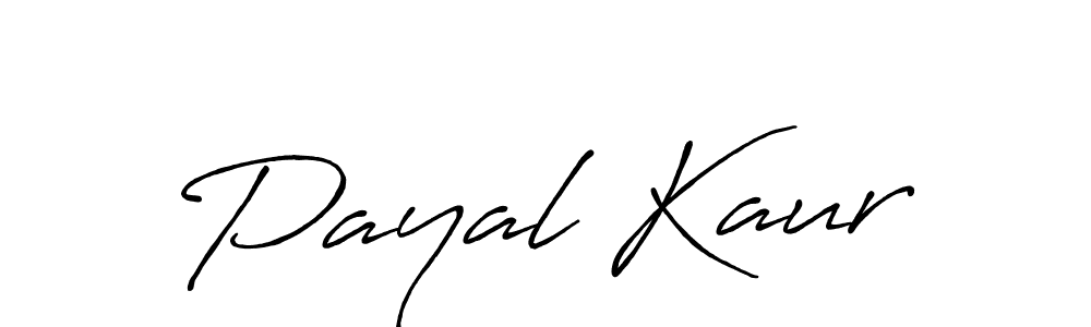 How to make Payal Kaur signature? Antro_Vectra_Bolder is a professional autograph style. Create handwritten signature for Payal Kaur name. Payal Kaur signature style 7 images and pictures png