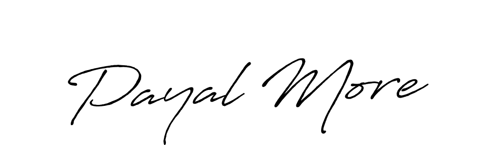 How to make Payal More signature? Antro_Vectra_Bolder is a professional autograph style. Create handwritten signature for Payal More name. Payal More signature style 7 images and pictures png