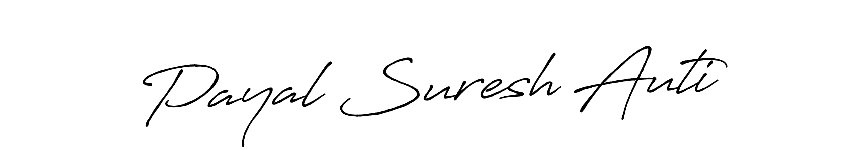 Make a short Payal Suresh Auti signature style. Manage your documents anywhere anytime using Antro_Vectra_Bolder. Create and add eSignatures, submit forms, share and send files easily. Payal Suresh Auti signature style 7 images and pictures png