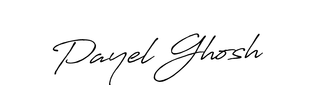 Make a beautiful signature design for name Payel Ghosh. With this signature (Antro_Vectra_Bolder) style, you can create a handwritten signature for free. Payel Ghosh signature style 7 images and pictures png