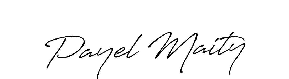 Use a signature maker to create a handwritten signature online. With this signature software, you can design (Antro_Vectra_Bolder) your own signature for name Payel Maity. Payel Maity signature style 7 images and pictures png