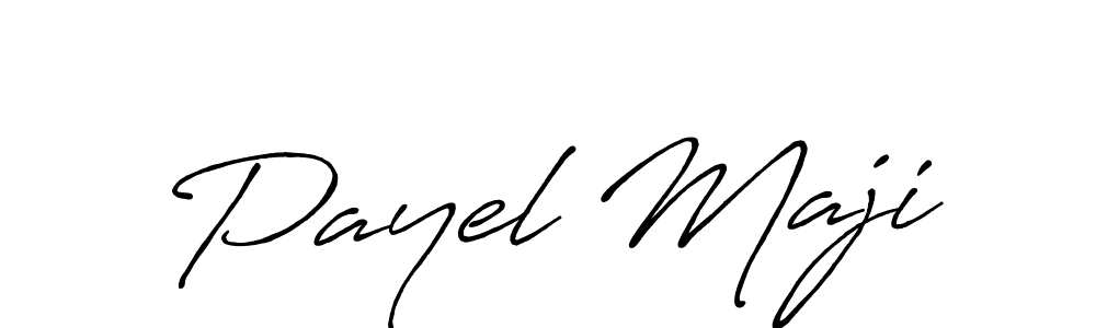 You should practise on your own different ways (Antro_Vectra_Bolder) to write your name (Payel Maji) in signature. don't let someone else do it for you. Payel Maji signature style 7 images and pictures png