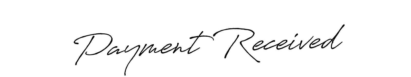 Create a beautiful signature design for name Payment Received. With this signature (Antro_Vectra_Bolder) fonts, you can make a handwritten signature for free. Payment Received signature style 7 images and pictures png